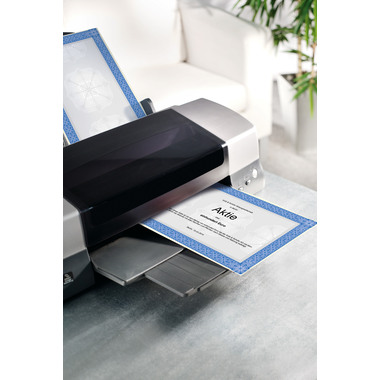 SIGEL Designpapier Urkunde A4 DP490 blau, 185g 20 Blatt