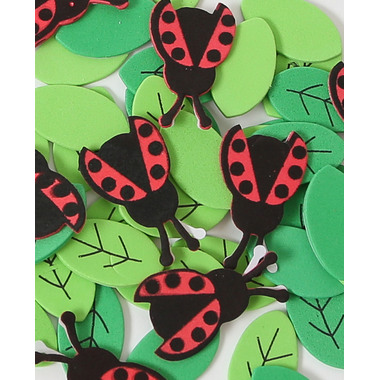 I AM CREATIVE Foamy 4019.35 Marienkäfer, 76 Stück