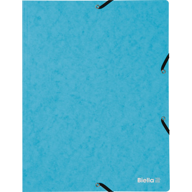 BIELLA Gummibandmappe A4 17840106U hellblau, 355gm2 200 Bl.