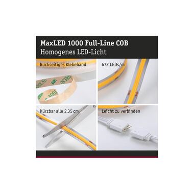 Paulmann MaxLED 1000 LED Strip Full-Line COB Basisset