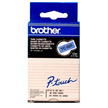 PTOUCH Nastro, plastificato nero/blu TC-501 PT-3000 12 mm