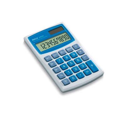 IBICO Taschenrechner 082X IB410017 10-stellig grau/blau