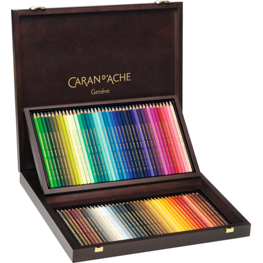 CARAN D'ACHE Matida col. Supracolor 3,8mm 3888.480 ass. scatola di legno 80 pezzo