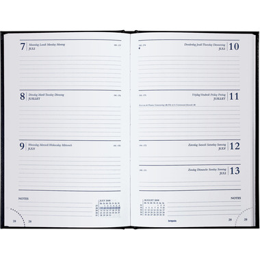 BREPOLS Agenda Saturnus 231 Lima 2026 0.231.1255 1W/2S schwarz 13x20.8cm