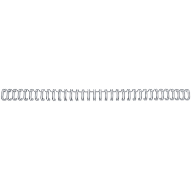 GBC Baguettes de reliure 8mm A4 RG810597 argent, 34 anneaux 100 pcs.