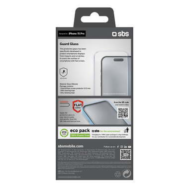 Glas-Displayschutz für iPhone 15 Pro