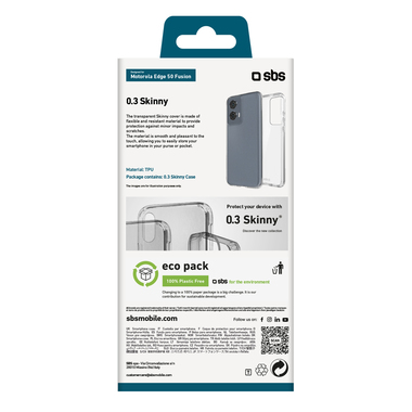 Coque en TPU transparent pour Motorola Edge 50 Fusion | SBS