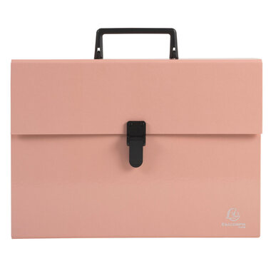 EXACOMPTA Cartella con scomp. Aquarel A4 56767E coral 18 pezzi