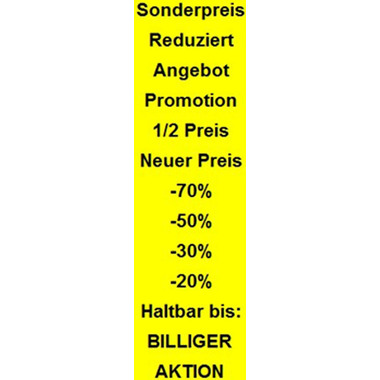 SATO Preisauszeichner JUDO 26 03016% schwarz, Text/Ziffern 26x16mm