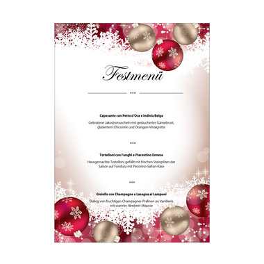 SIGEL Carta Natale A4 DP041/W 90g, Pallina di Natale 100 fo.