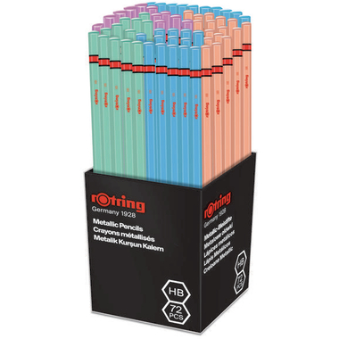 ROTRING Bleistift HB 2090067 Metallic Mixed 72 pezzi