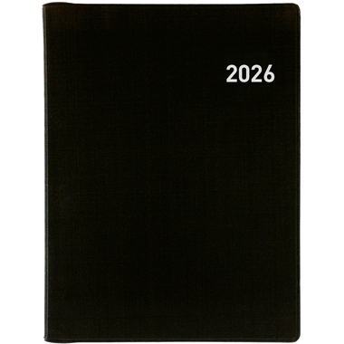 BIELLA Agenda Memento Wire-O 2026 858673020026U 1S/2P noir ML 10.1x14.2cm