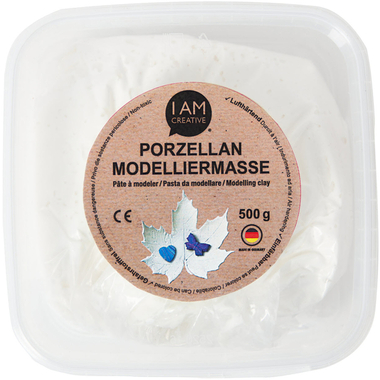 I AM CREATIVE Pasta modellabile porcellana 3000.41 bianco, 500g