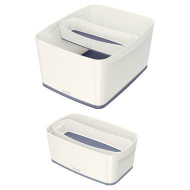 LEITZ MyBox vaschette da scrivania 52581001 bianco/grigio