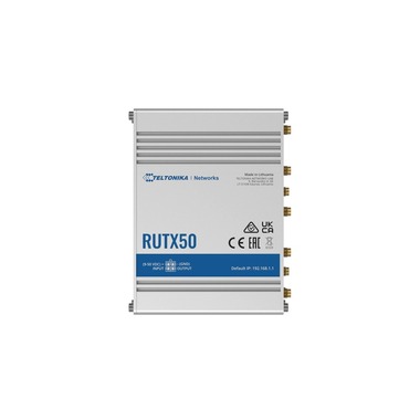 Teltonika 5G-Industrie-Router RUTX50 eSIM 5G, WiFi-5, 5x GE LAN