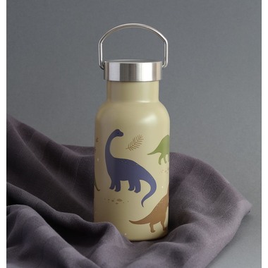 ALLC Trinkflasche Dinosaurs DBSSDI40 beige