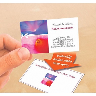 AVERY ZWECKFORM Bigletti da visita 85x54mm C32015-10 bianco, opaco, 260g/m2 80 big.