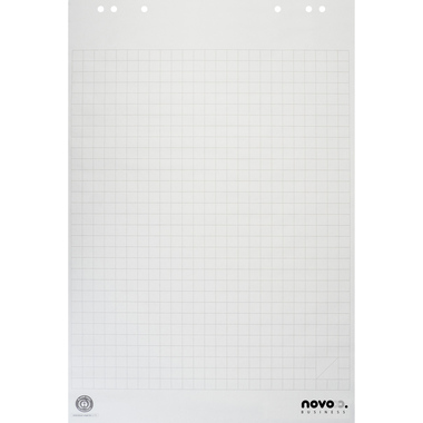 NOVOOO Flipchart-Block 80g 65x98cm 400174481 Recycling kariert 20 Blatt