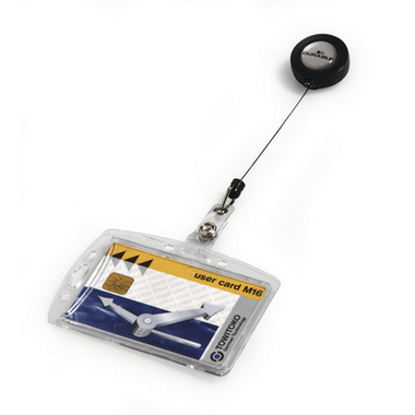 DURABLE Hartbox für Ausweis 801219 mit Jojo, 54x85mm 10 Stk.