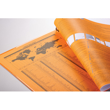 OXFORD Spiralheft International A4+ 100104036 orange, liniert 80 Blatt