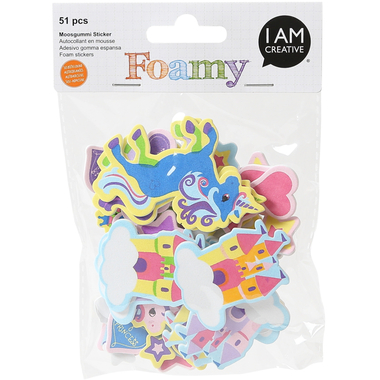 I AM CREATIVE Foamy 4019.4 Feenwelt, 51 Stück