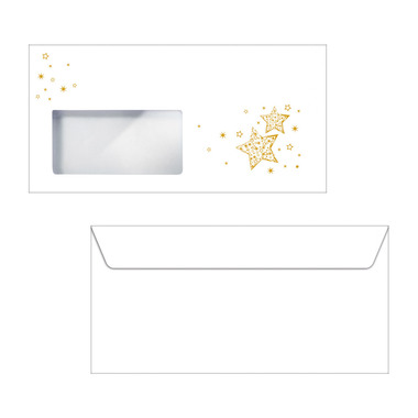 SIGEL Couvert Weihnachten C6/5 DU045/W 90g, Golden Glow 50 Stück