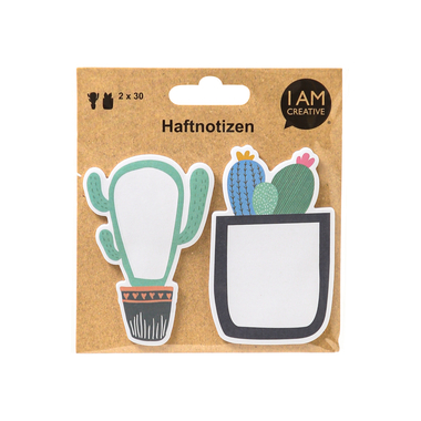 I AM CREATIVE Sticky Notes 4086.84 Kakteen 60 Blatt