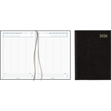 AURORA Agenda Florence Concerto 2026 4015Z 1T/2S schwarz ML 21.5x29.5cm