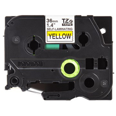 PTOUCH Ruban auto laminant noir/jaune TZE-SL661 PT-D800W/D900W 36mm