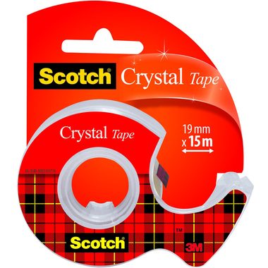 SCOTCH Crystal Tape 600 19mmx15m 6-1915D mit Abroller