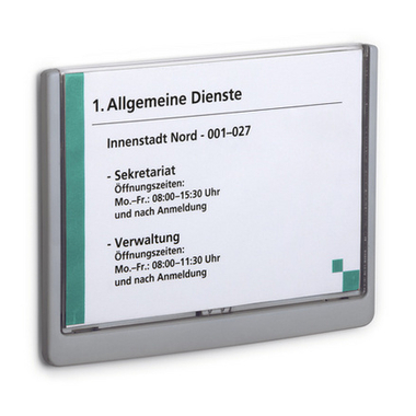 DURABLE Plaque de porte Click Sign A5 486637 graphite,plastique 210x148.5mm