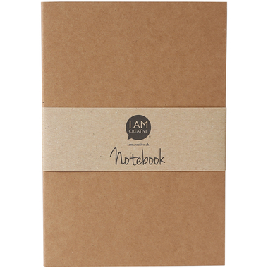 I AM CREATIVE Notizbuch A5 4005.09 natur 60 Seiten