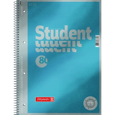 BRUNNEN Cahier à spirale Premium A4 1067147 réglure points 80 feuilles