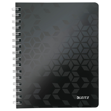LEITZ Collegeblock WOW PP A5 4641-00-95 schwarz kariert