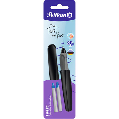 PELIKAN Tintenroller Twist M 947093 schwarz