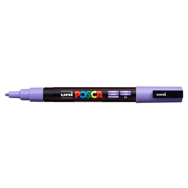UNI-BALL Posca Marker 0,9-1,3mm PC-3M LILAC lila, Rundspitze