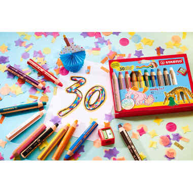 STABILO Farbstifte Woody 3 in 1 880/10-3 30 Years 10 Stück