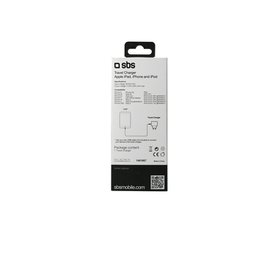 Caricabatterie da viaggio USB 2.000 mAh per iPhone e iPad