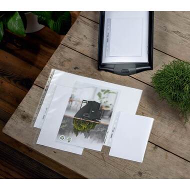 LEITZ Zeigetaschen PP Recycle A3 4019-00-03 transparent, 100my 25 Stück