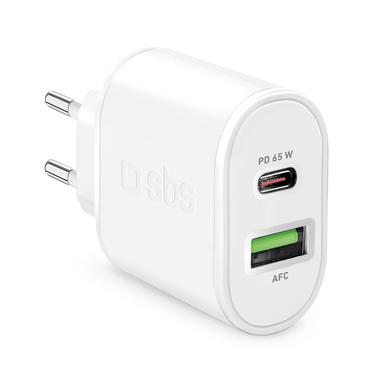 Caricabatterie 65W a muro per tablet e laptop