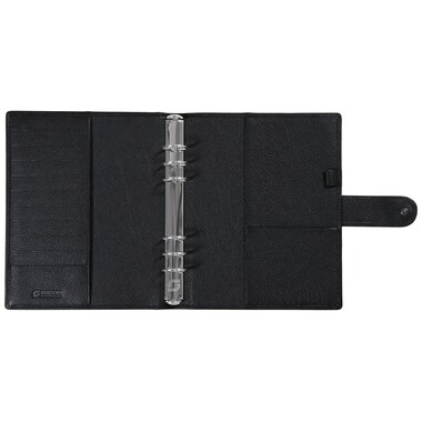SUCCES Agenda A5 Ringbuch Cadiz 84736502U Leder schwarz 18.5x23.6cm