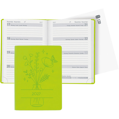 BIELLA Agenda Memento 2027 825715310027U 1S/2P vertlight ML 10.1x14.2cm