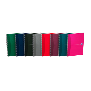 OXFORD Essentials Carnet spirale 100105406 A4, quadrillé 90 flls, ass.