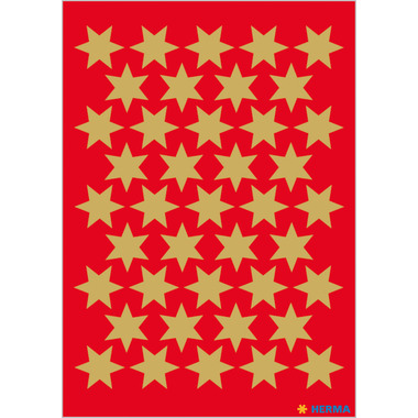 HERMA Sticker Sterne 14mm 3903 gold 195 Stück/3 Blatt