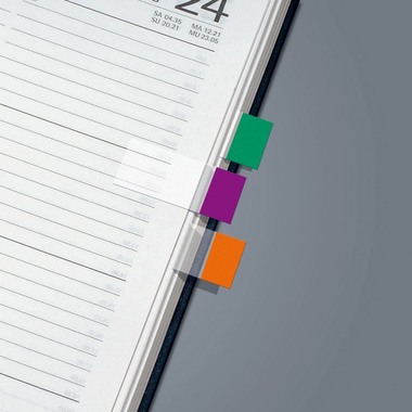 SIGEL Bloc notes transparent 20x50mm HN671 4 couleurs ass. 4x40 bandes