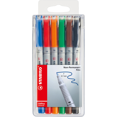 STABILO OHP Pen non-perm. F 852/6 6er Etui