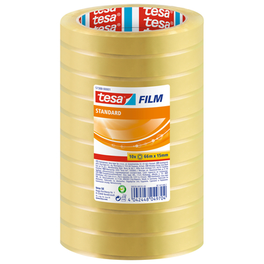 TESA Klebeband stand.Box 66mx15mm 573880000 geschrumpft 10 pezzi