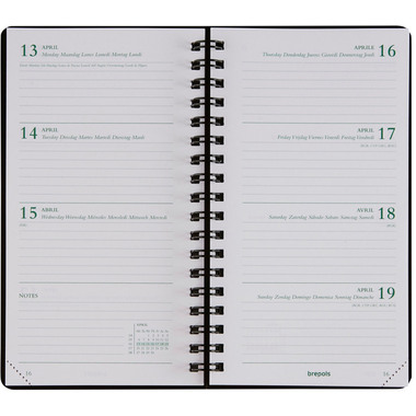 BREPOLS Agenda Ecorama 780 Kazar 2027 0.780.0685 1W/2S ass. 8.9x16cm