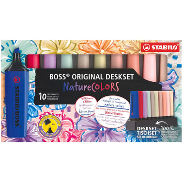 STABILO Boss Marker luminoso Original 7010-3-5 assortiti, Wildflowers 10 pz.