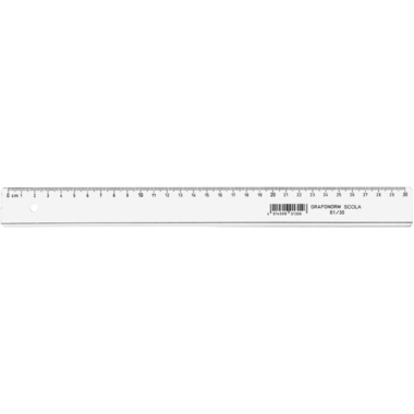 DUX Flachlineal SCOLA 30cm 81/30 Polystyrol